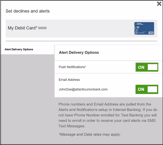 Alert Delivery Options